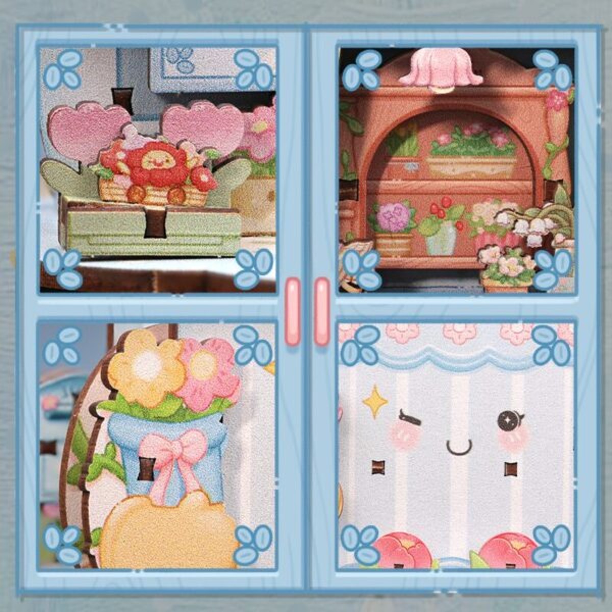Cutebee houten 3D puzzel - flower shop