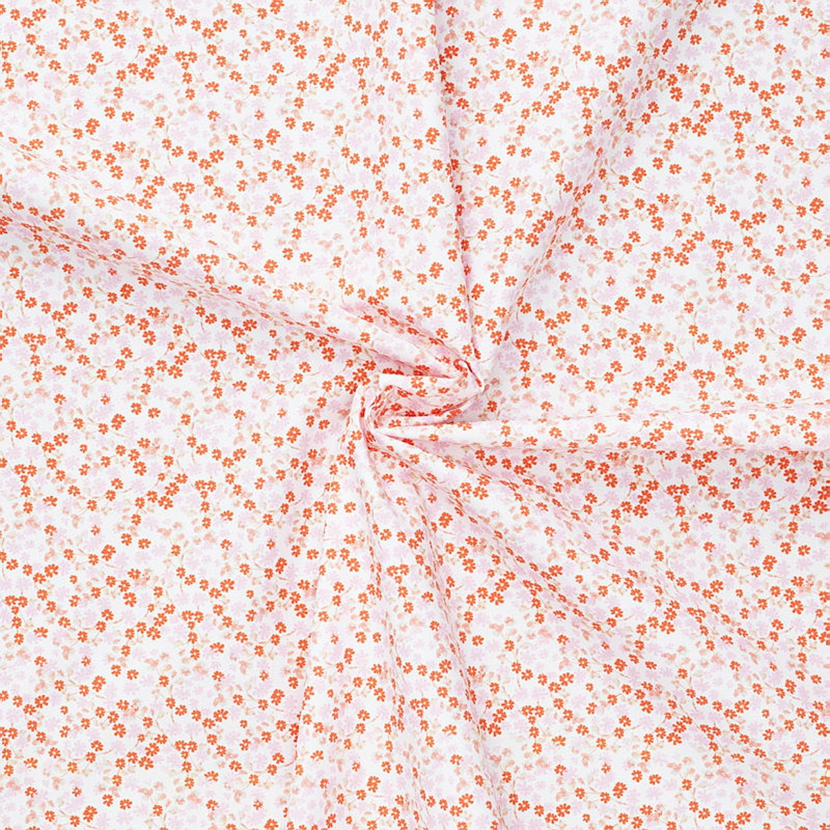 Stof katoen - 100 x 70 cm - meadow pink