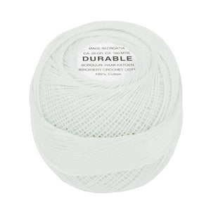 Durable borduur-/haakkatoen - 20 gram - wit
