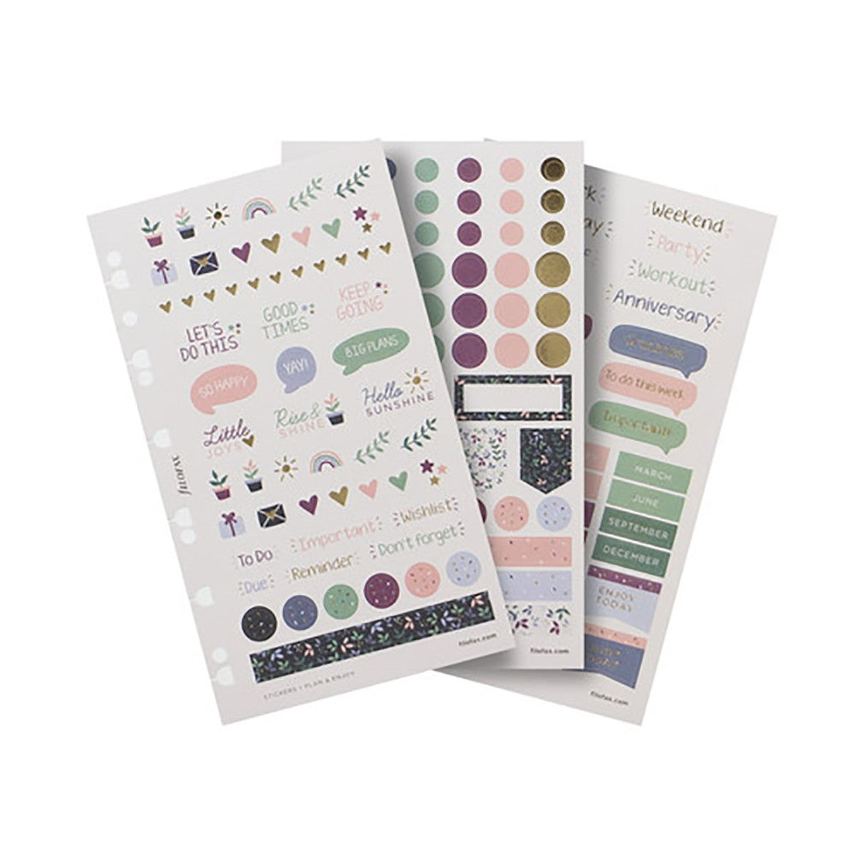 Filofax stickers- 6 vellen - garden vibes