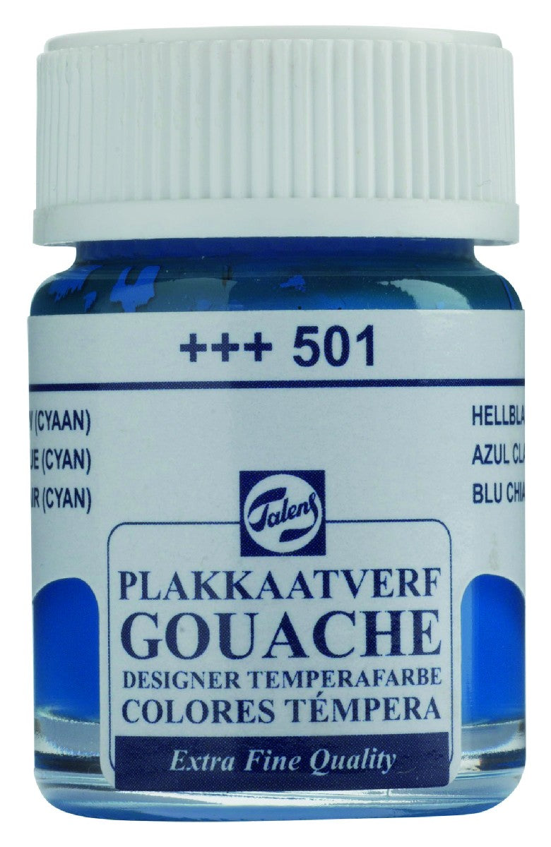 Plakkaatverf - extra fijn - 16 ml - cyaan