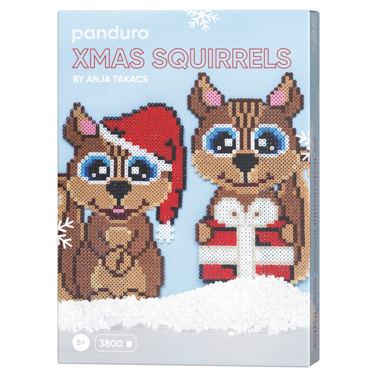 Panduro strijkkralen kit - Xmas Squirrels