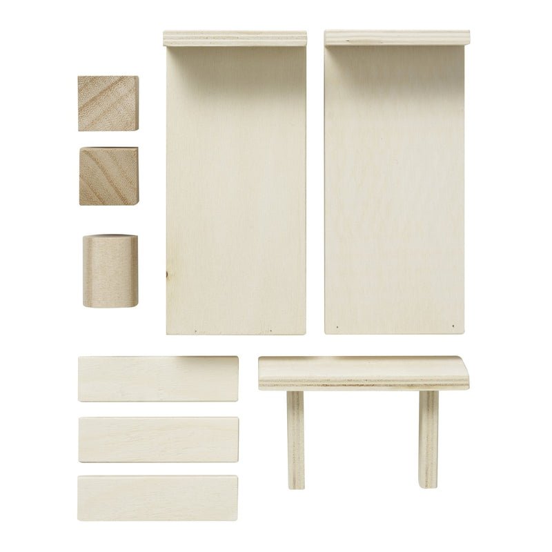 houten poppenhuismeubeltjes - kinderkamer