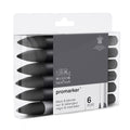 Winsor & Newton Promarker - 6 stuks - blacks/blender