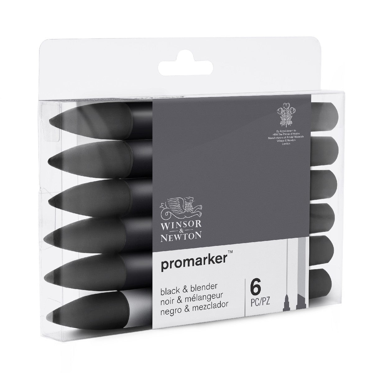Winsor & Newton Promarker - 6 stuks - blacks/blender