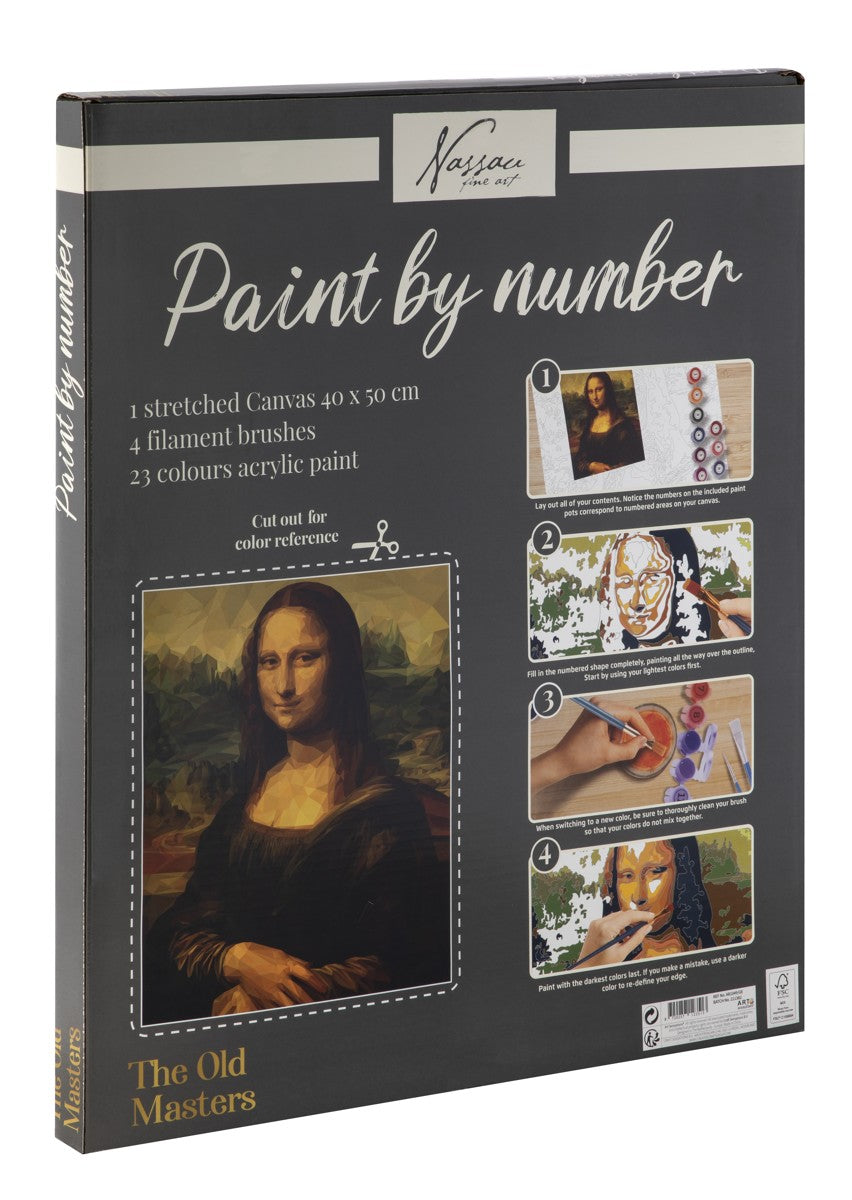 Schilderen op nummer - Mona Lisa