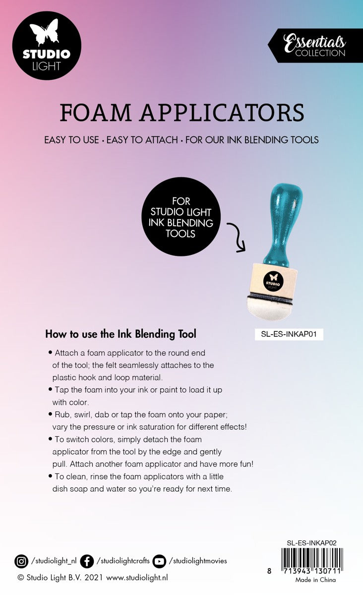 SL ink blending tool - navulling - 30 mm - 9 stuks