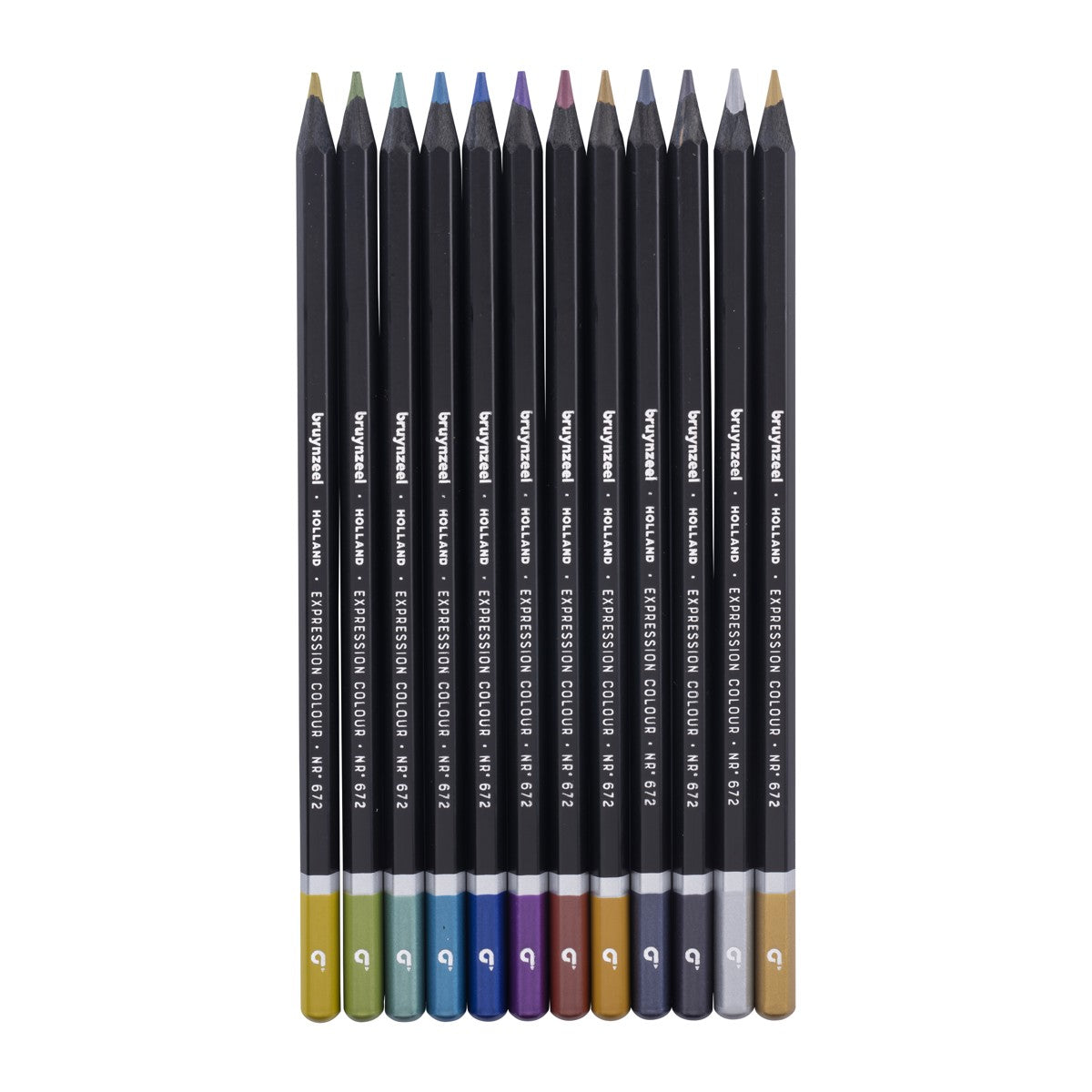 Bruynzeel Creatives - kleurpotloden - 12 stuks - metallic