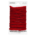 vilten chenille draad 3 meter - rood Ø9 mm