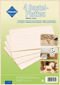 Houten platen - 4 stuks - A4