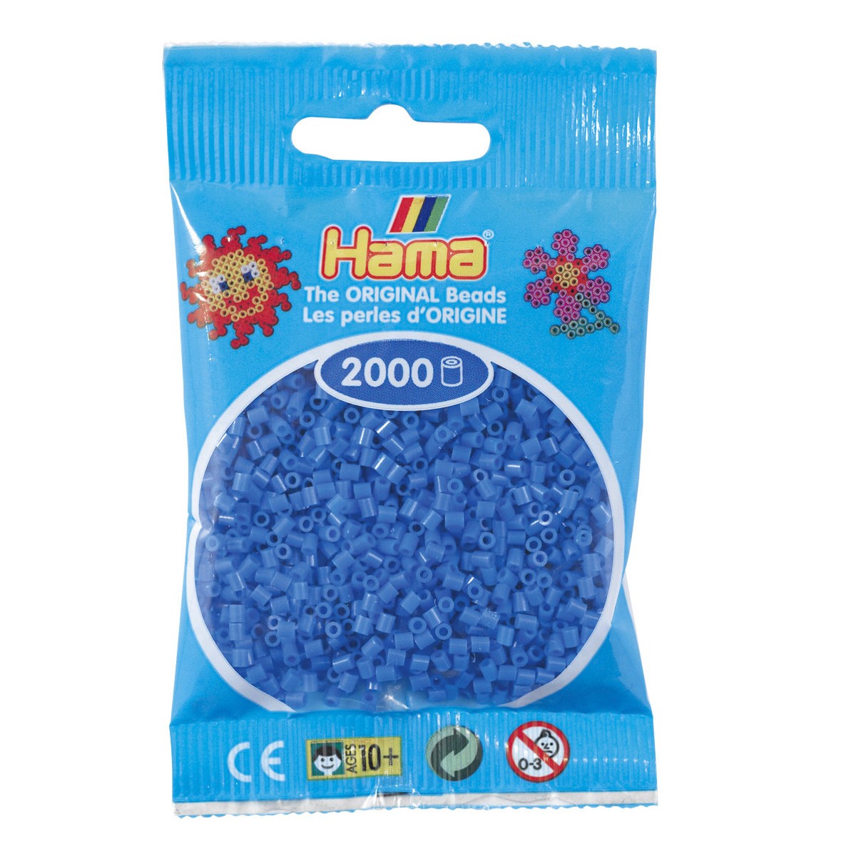 Hama Mini - strijkkralen - 2000 stuks - light blue 09