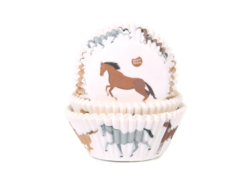 baking cups 50 stuks - paarden