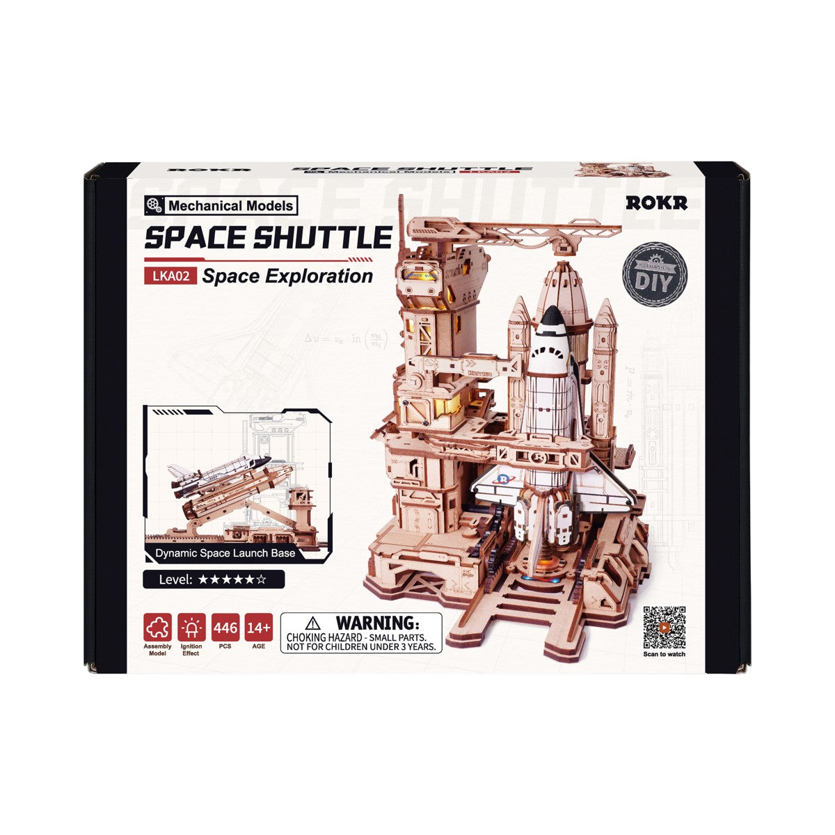 Robotime houten 3D puzzel - Space Shuttle