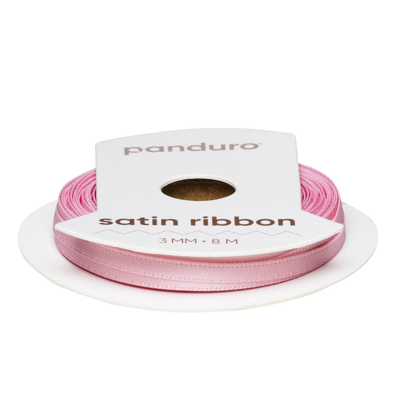 Satijnlint - 3 mm - roze