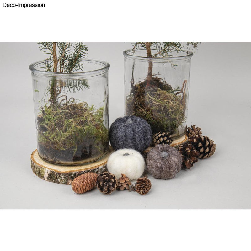 Houten schijfjes rond - 3 stuks - 10-12 cm