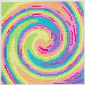 Panduro Bling Dots - tie-dye swirl
