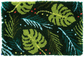 Knooptapijt 70x45 cm- Monstera