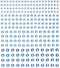 Strass stickers - blauw