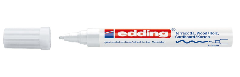 edding 4040 matlak marker - 1 tot 2 mm - wit