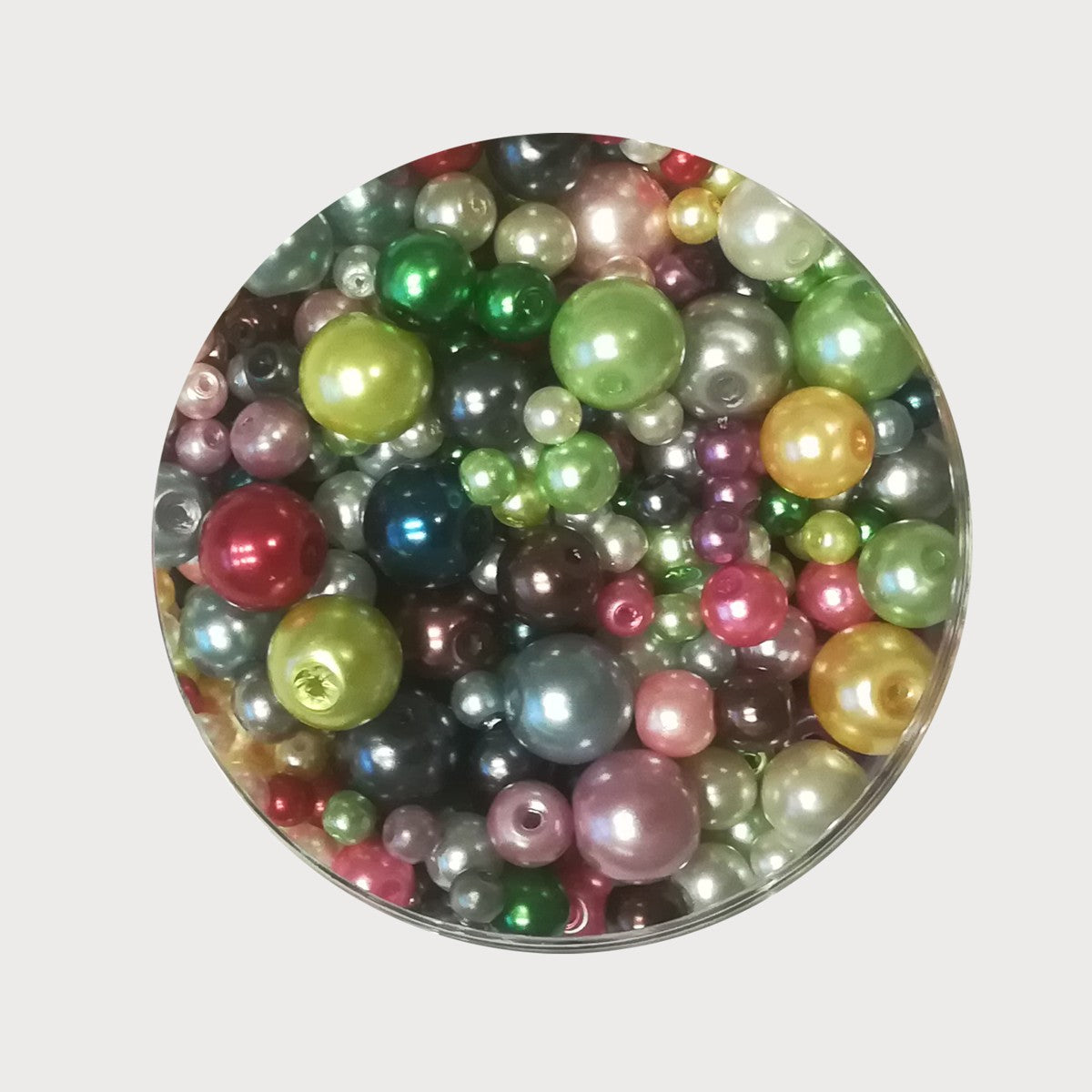 Glaskralen - 130 gram - heldere mix
