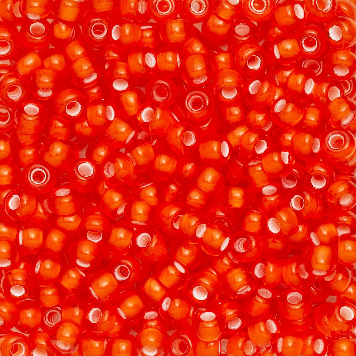 Rocailles - 9/0 - rood witte kern