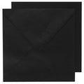 kaartset basis 14x14 cm - 10 stuks zwart