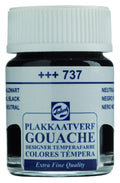 Plakkaatverf - extra fijn - 16 ml - neutraalzwart