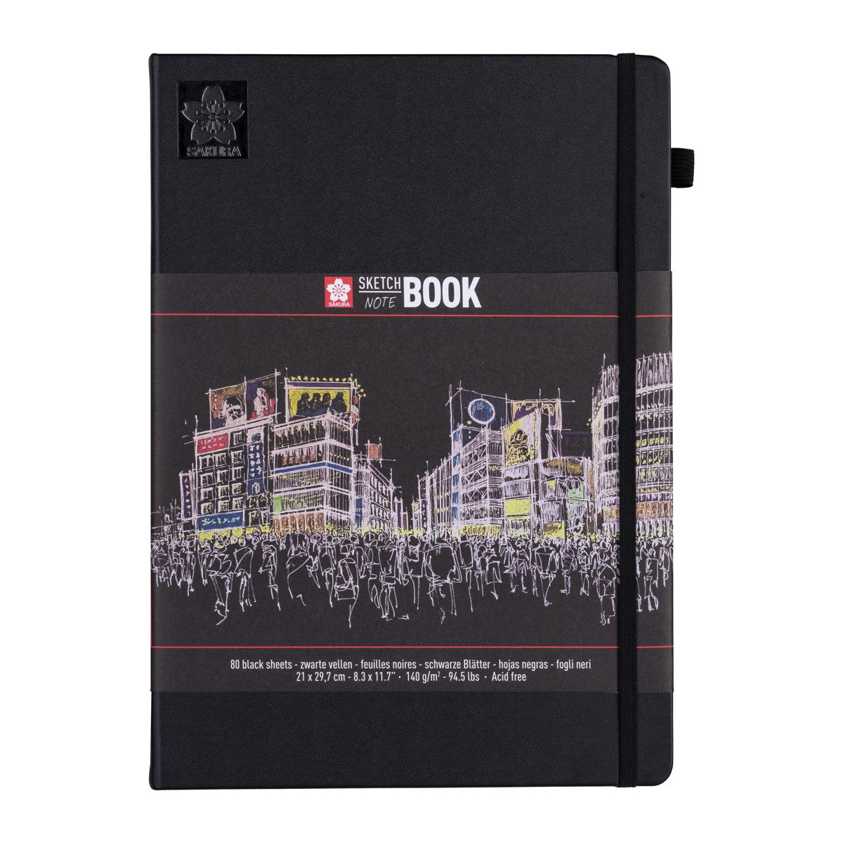 Sakura schetsboek - 80 vellen zwart papier - A4