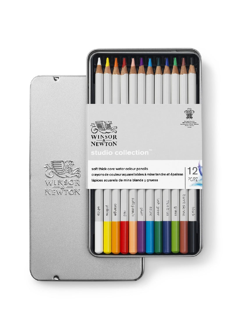 Winsor & Newton Studio - aquarelpotloden - 12 stuks
