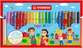 STABILO Cappi viltstiften - 24 stuks met dopring