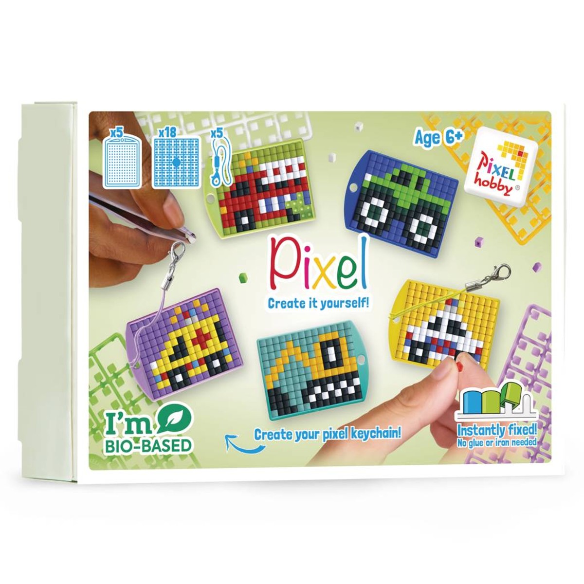 Pixelhobby medaillon thema box - voertuigen