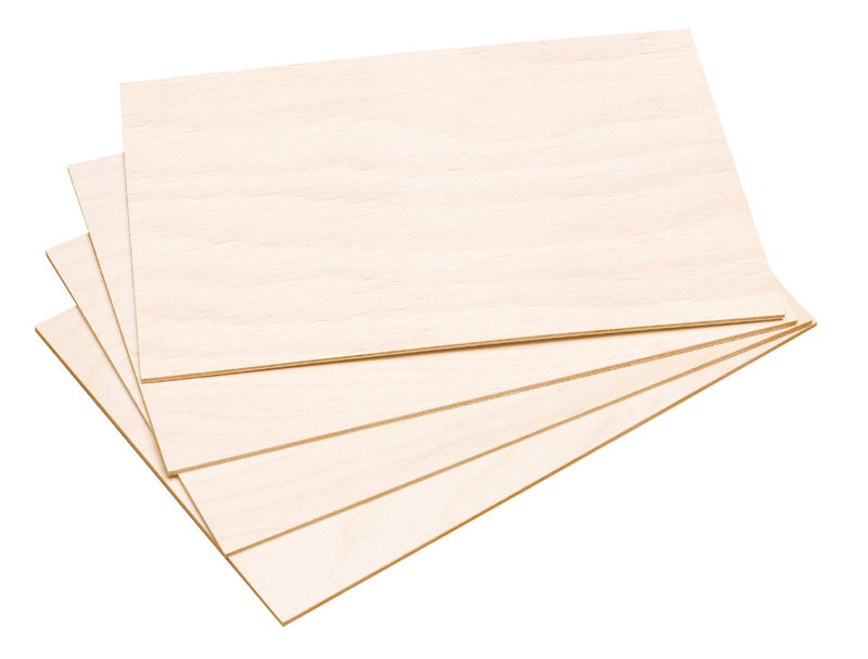 Houten platen - 4 stuks - A4