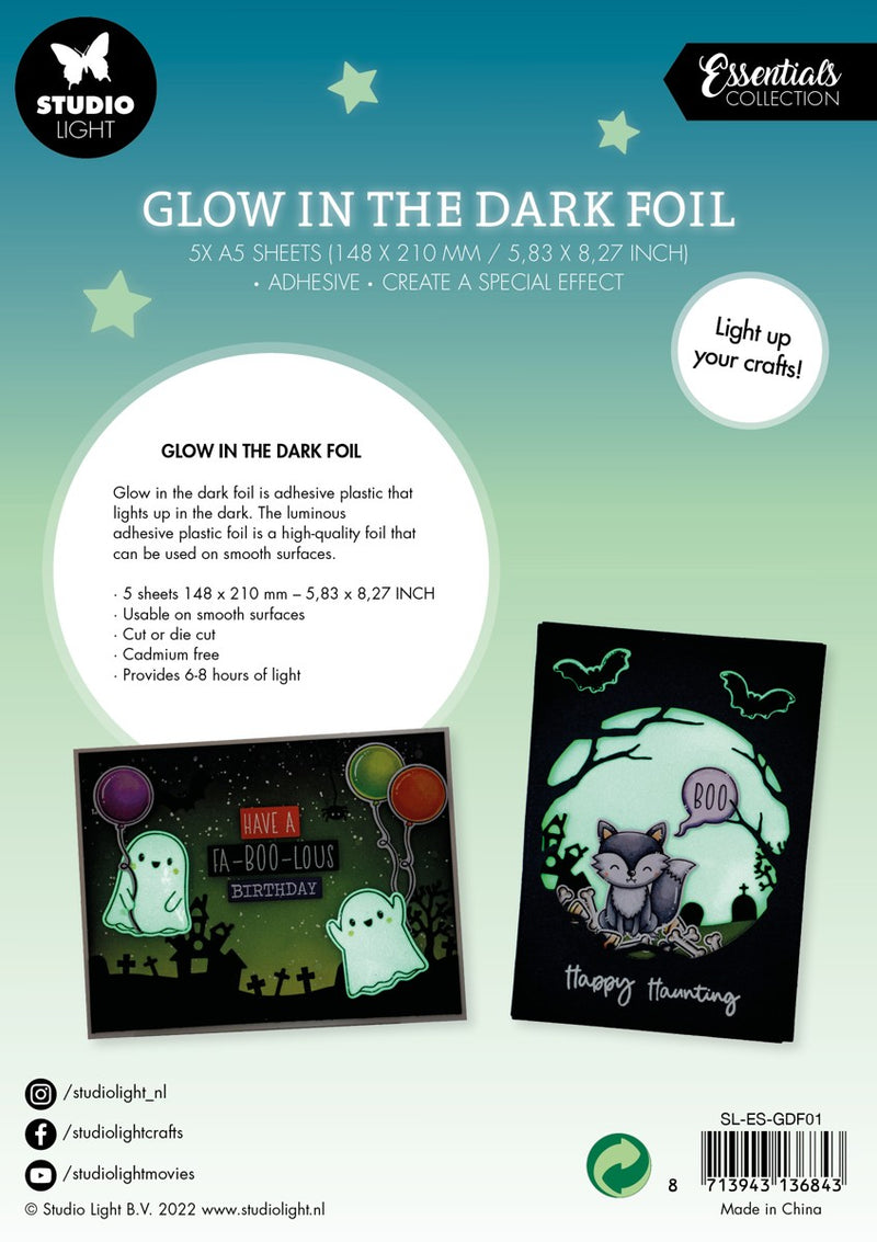 SL glow-in-the-dark folie - A5 - zelfklevend