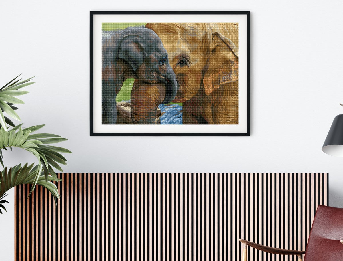 Diamond Dotz - 38x52 cm - olifant