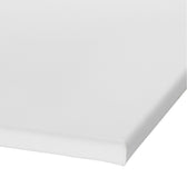 Gespannen canvasdoek - wit - 90x90 cm