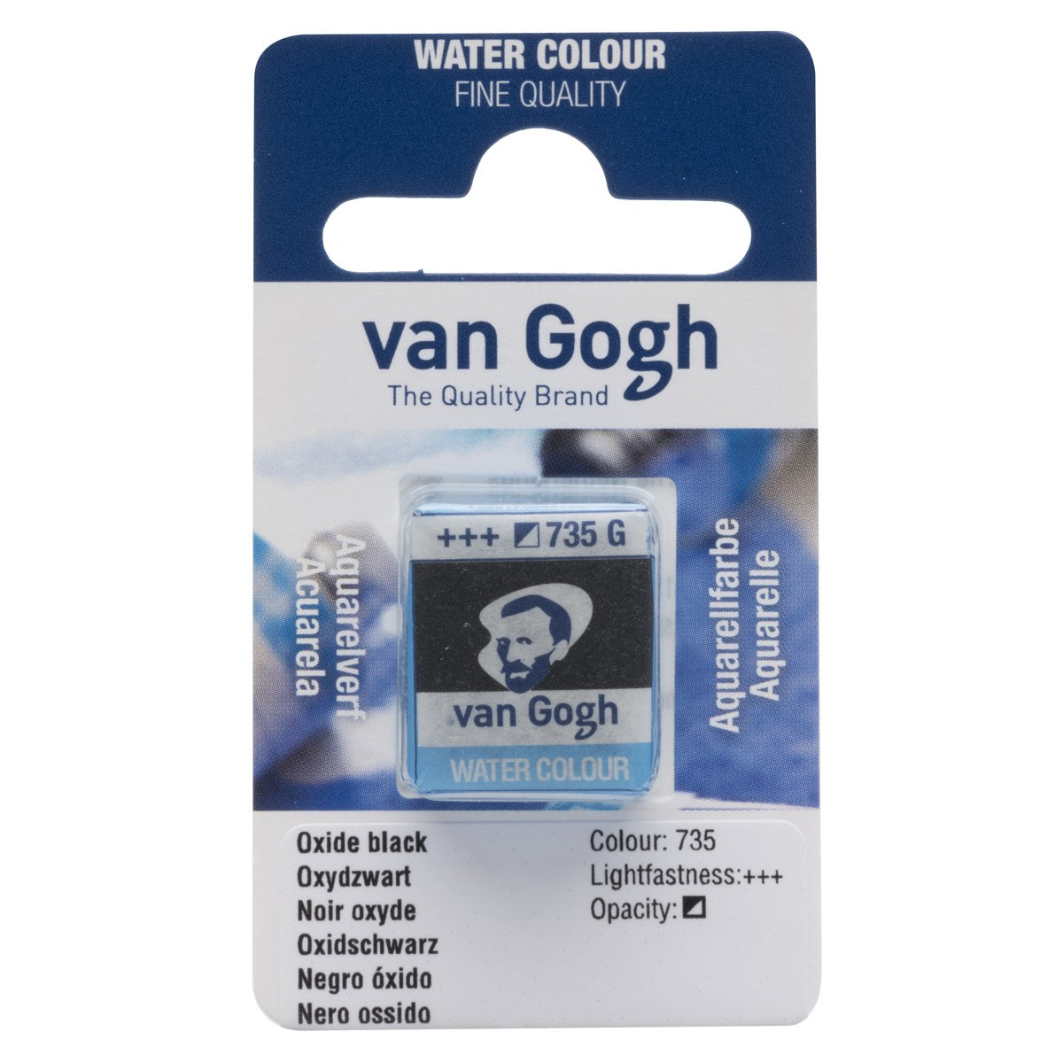 van Gogh aquarelverf - napje - oxydzwart 735