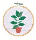 Borduurpakket mini - 10 cm - plant