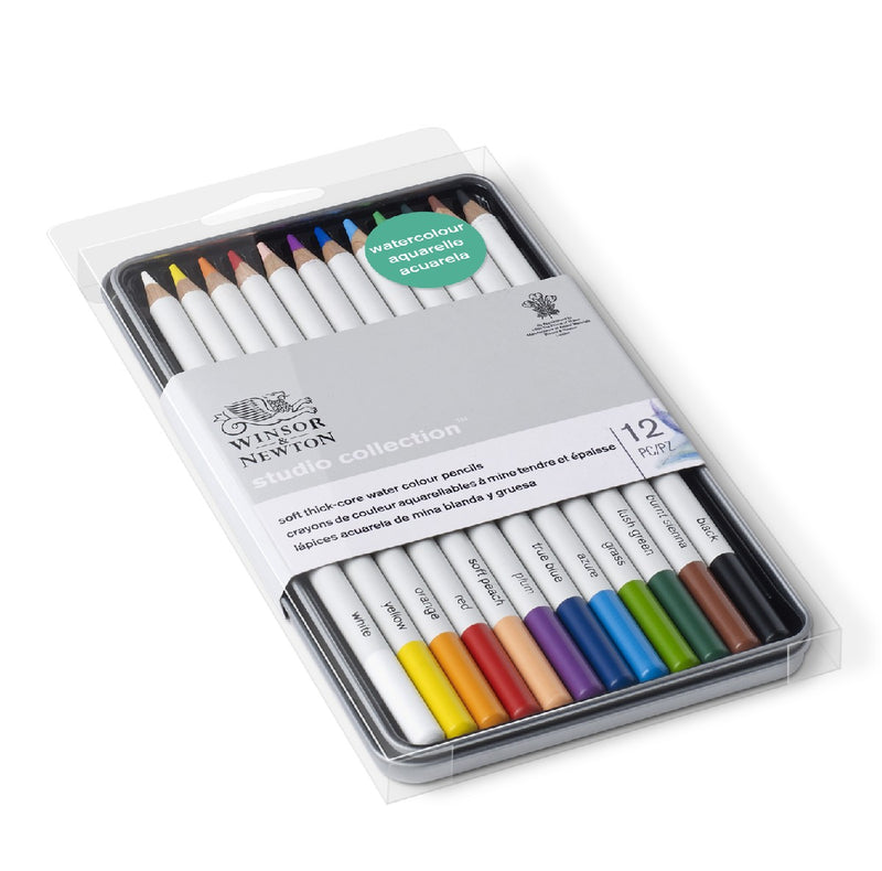 Winsor & Newton Studio - aquarelpotloden - 12 stuks