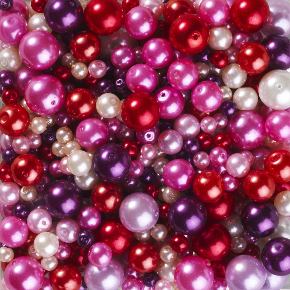Glaskralen - 130 gram - warme kleuren