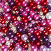 Glaskralen - 130 gram - warme kleuren