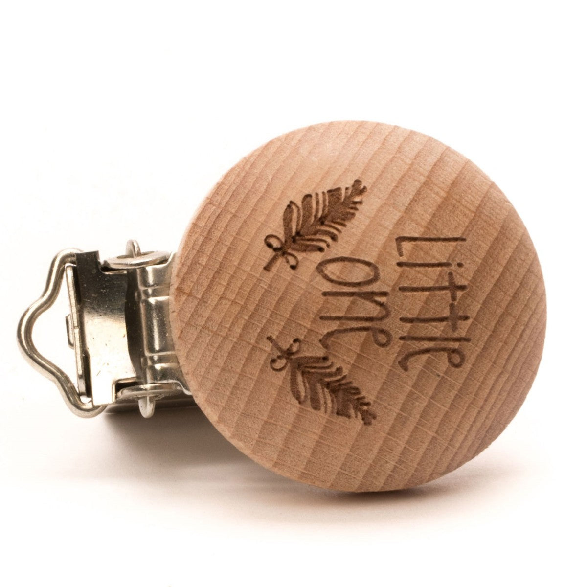 houten speenclip 2 stuks 'Little one'