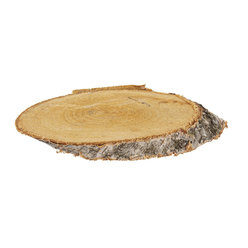 Houten schijf ovaal - 21-23 cm