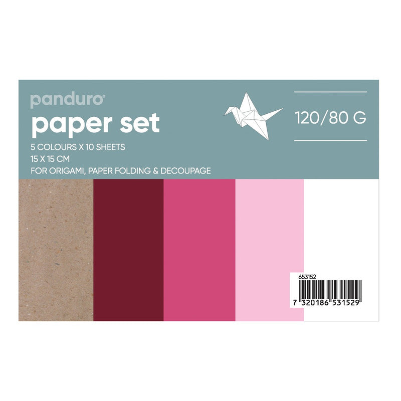 Gekleurd papier - vierkant - 50 stuks - liefde