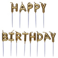 Panduro kaarsjes Happy Birthday - goud