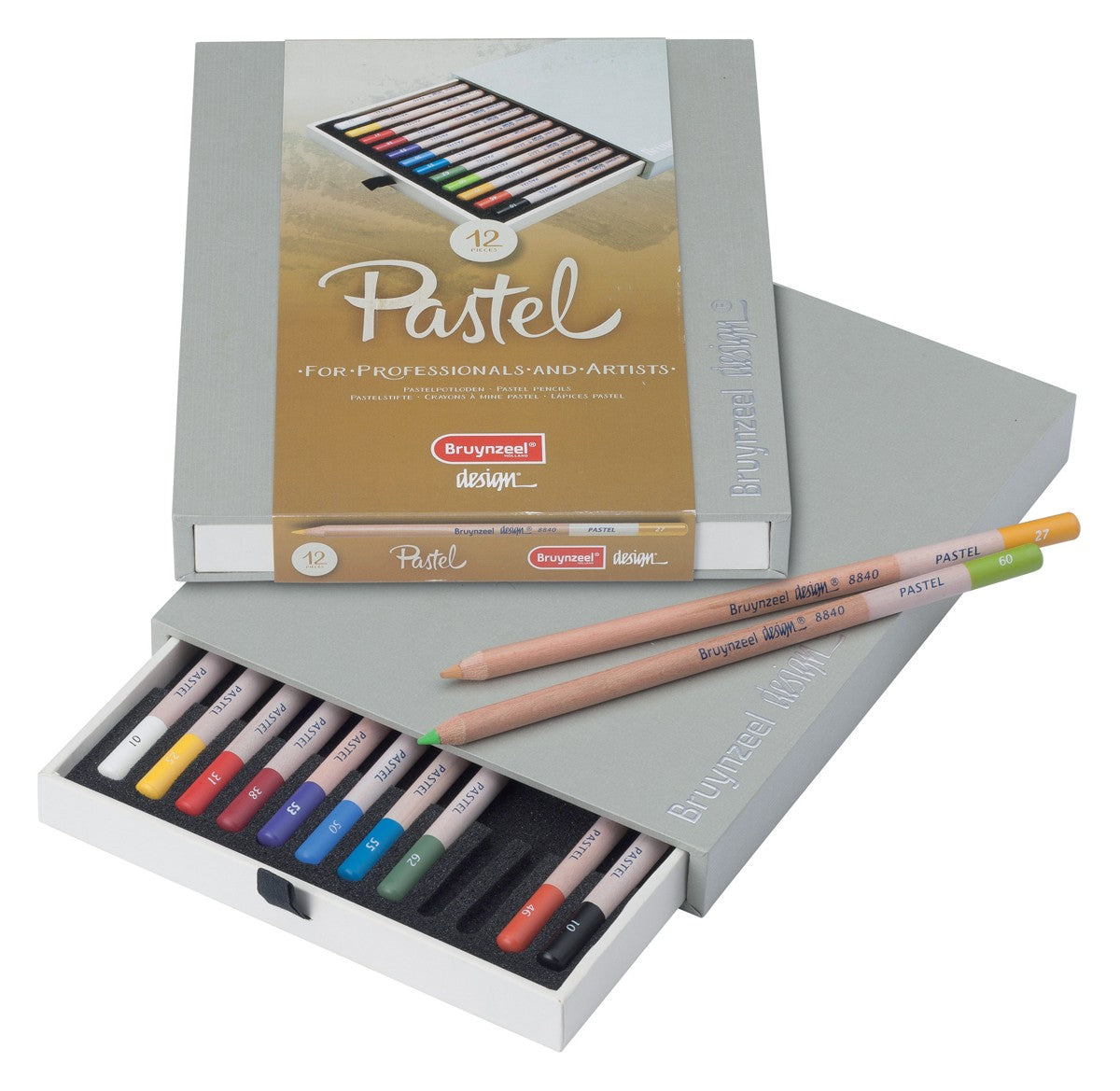 Bruynzeel Design - pastelpotloden - 12 stuks
