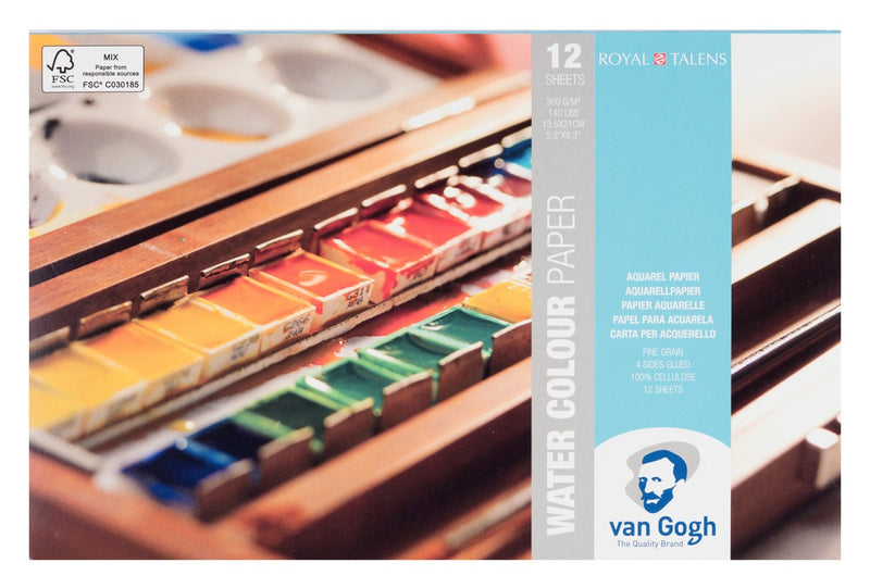 van Gogh blok aquarelpapier - 13,5x21 cm