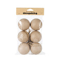 Papier-maché figuren - kerstballen - 6 stuks