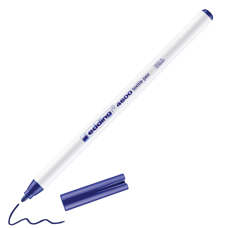 edding 4600 textile pen - 1 mm - blauw