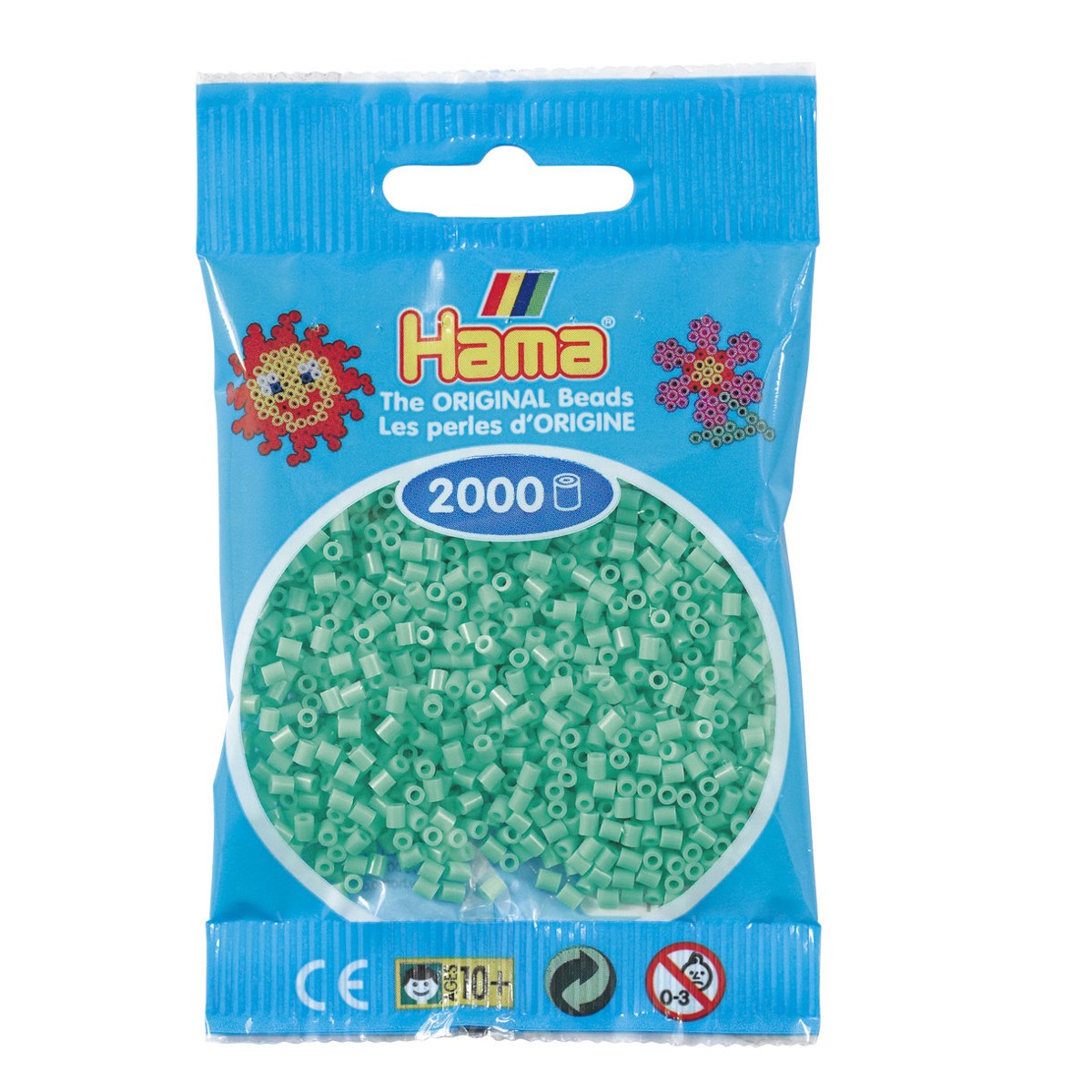 Hama Mini - strijkkralen - 2000 stuks - light green 11