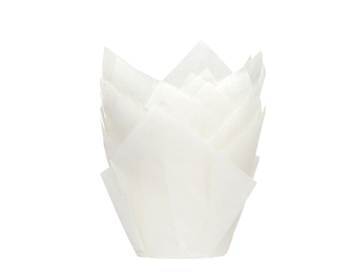 muffin tulip cups 36 stuks - wit